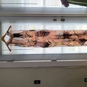 Pale pink sleeveless pants jumpsuit